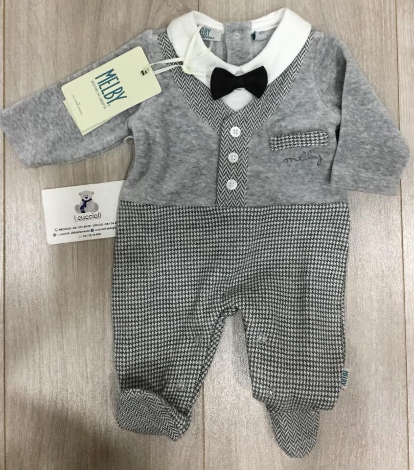 Melby Tutina effetto finto completo con camicia e papillon Shop