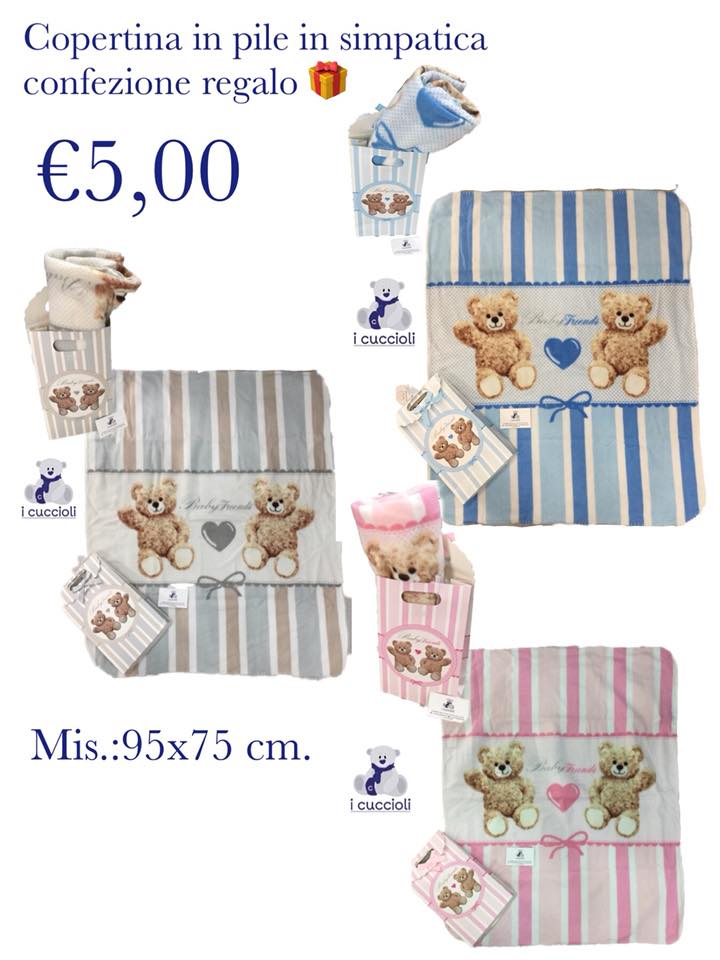 Set 2pz Confezione Regalo Copertina Coperta Culla Carrozzina Con Dou Dou Bimbo Neonato Disney Baby Mickey Cielo Tu