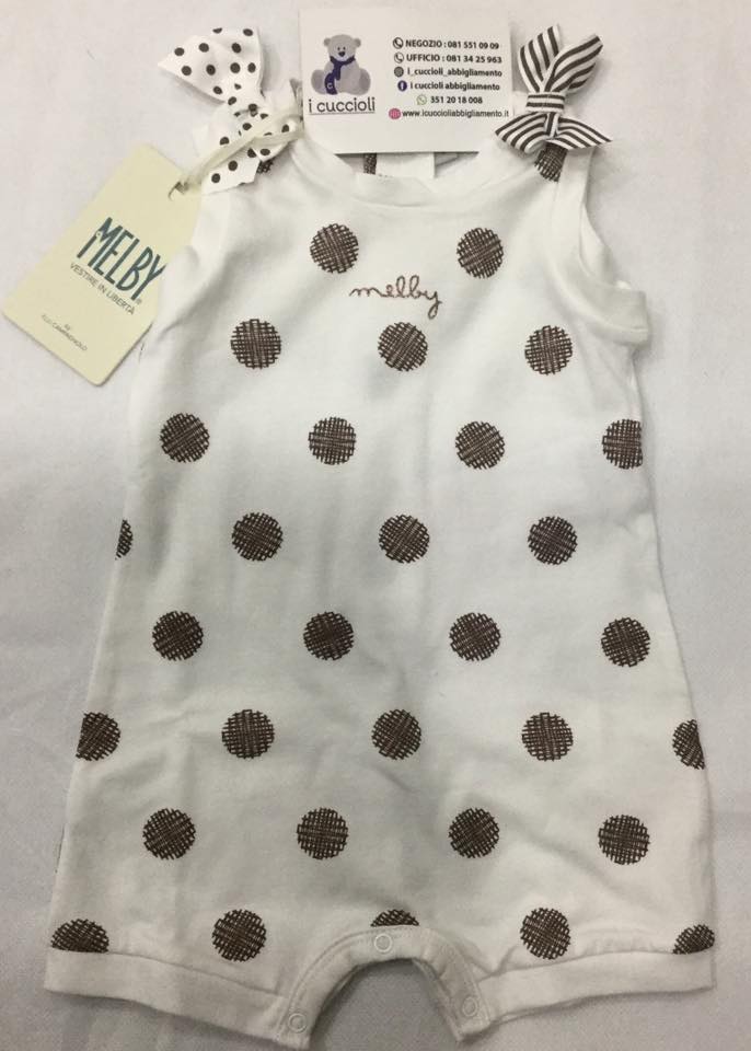 Melby Pagliaccetto a pois - Shop online I Cuccioli Abbigliamento