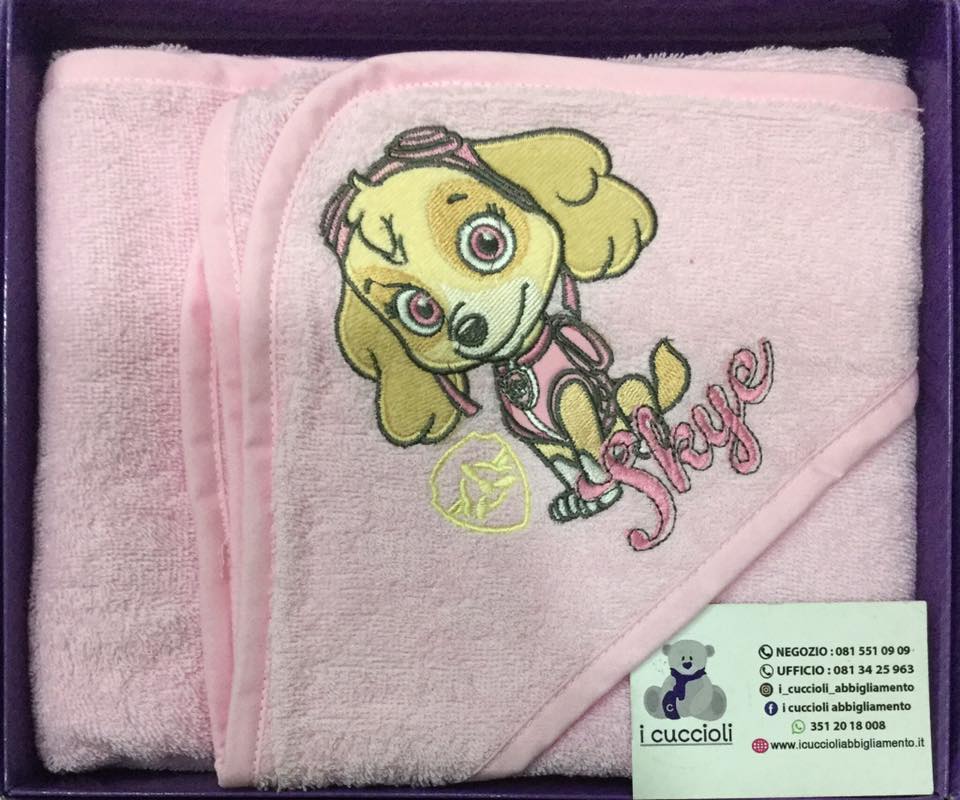 Accappatoio a triangolo Paw Patrol