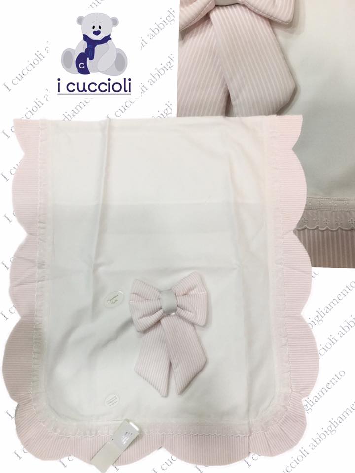 Copertina coperta culla passeggino neonato in piquet di puro cotone. C041