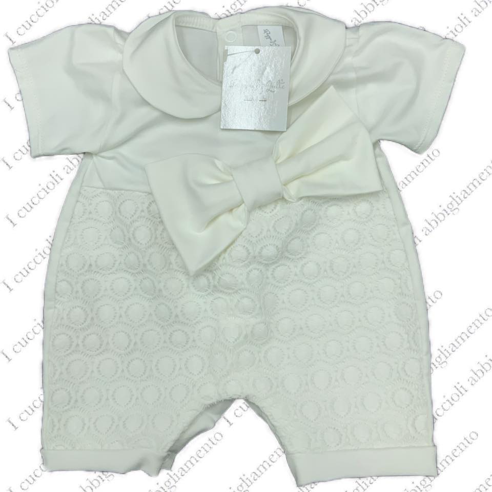 Pagliaccetto ape con fiocchetti in puro cotone