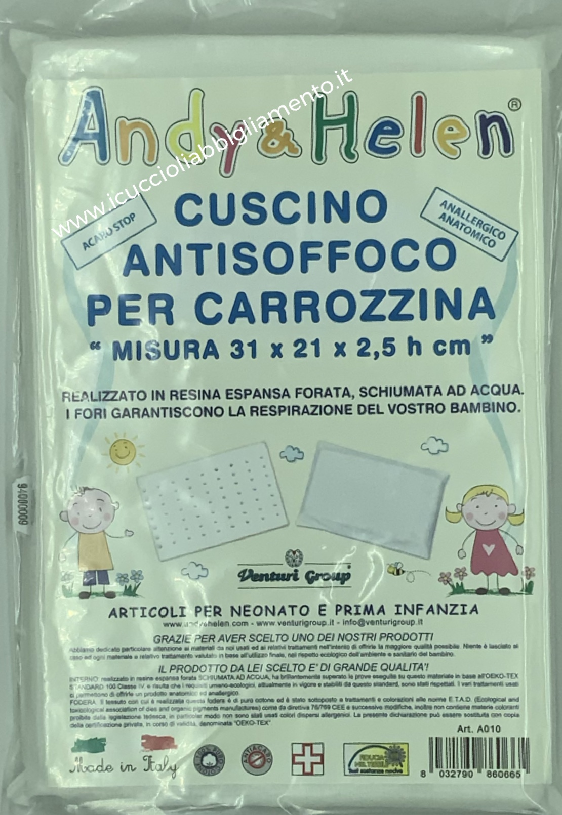 Andy&Helen Cuscino antisoffoco per carrozzina - Shop online I