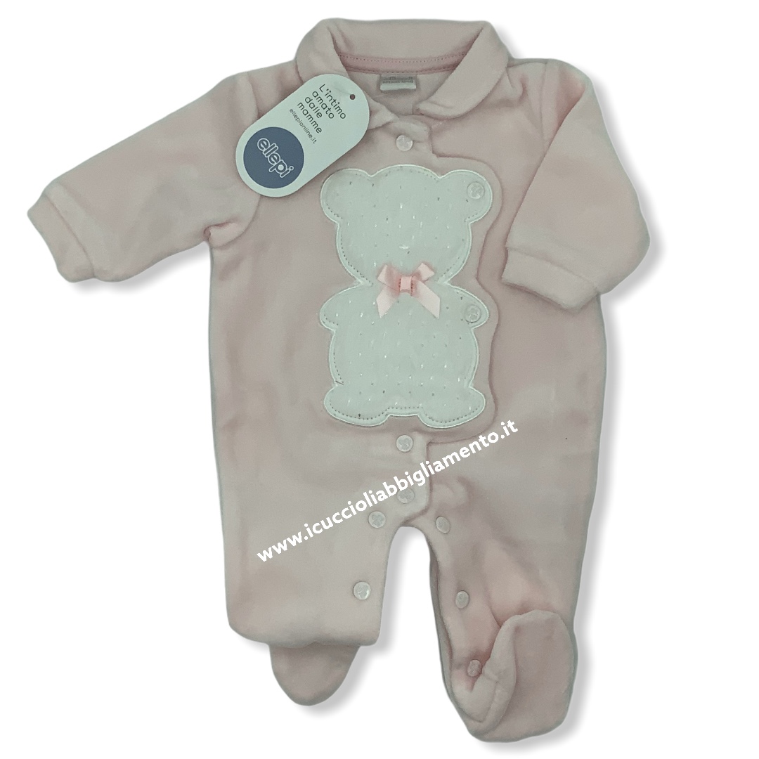 Ellepi Tutina Neonato In Cotone - Pigiamino Intero Con Piedini, Ideale Regalo Nascita - Foto 6