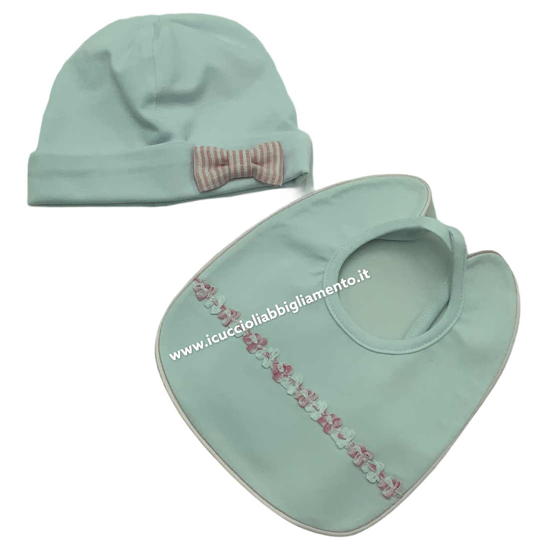 Set cappello e bavetta art.T854