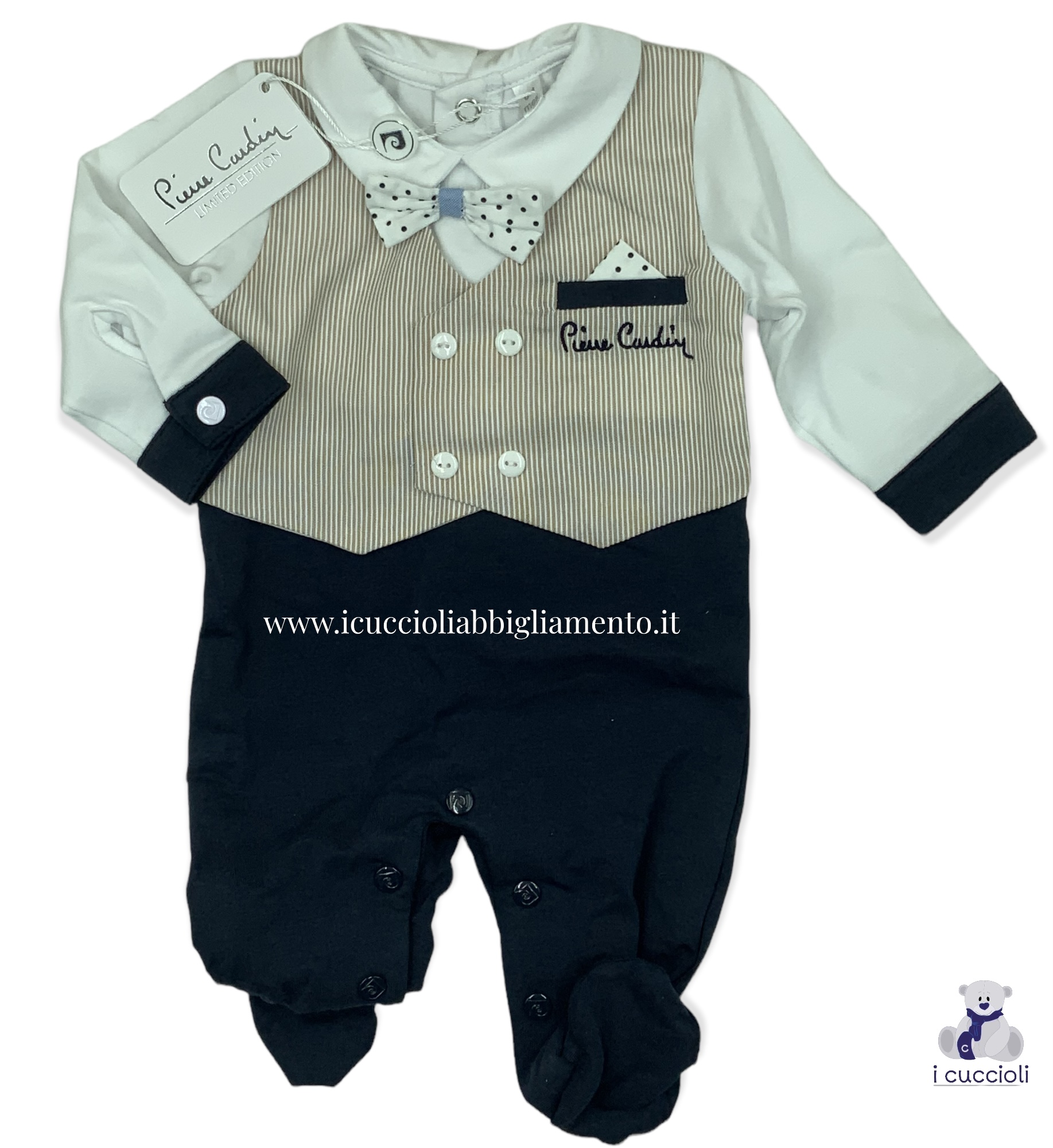 Pierre Cardin Limited edition Tutina in cotone art.163 A Shop online I Cuccioli Abbigliamento