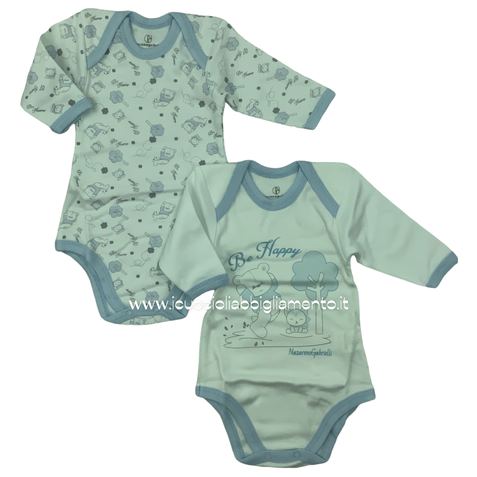 Coppia di body in caldo cotone 