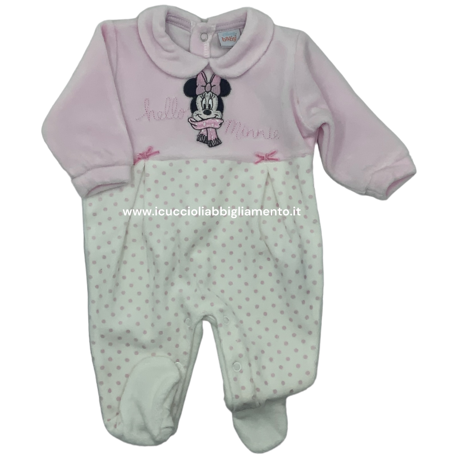 Set tutina e berretto con logo Bambina, Rosa | Milano