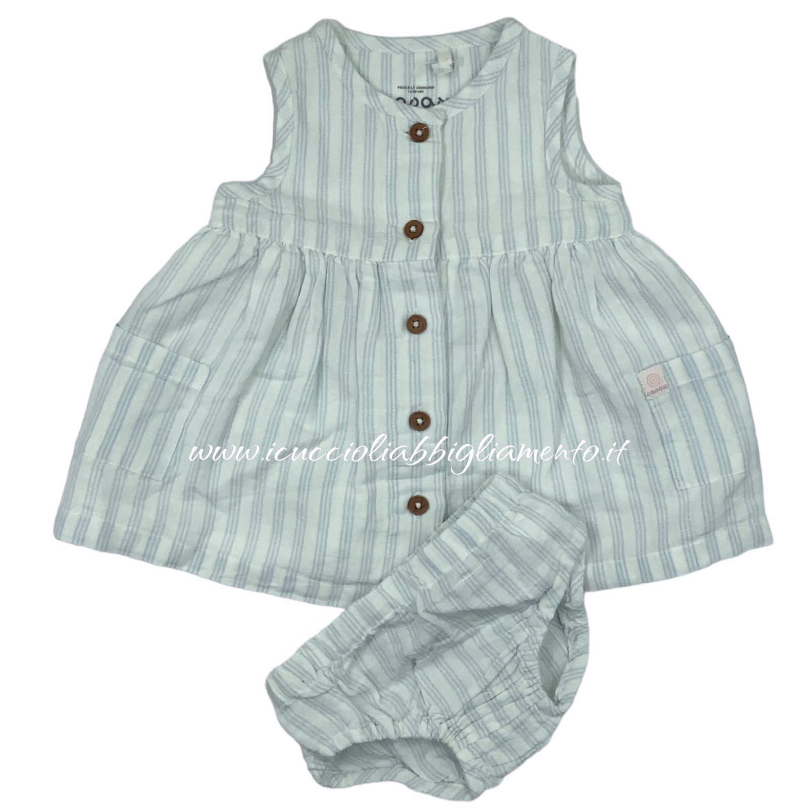 Abito+culotte in misto lino art.31W-7003AL