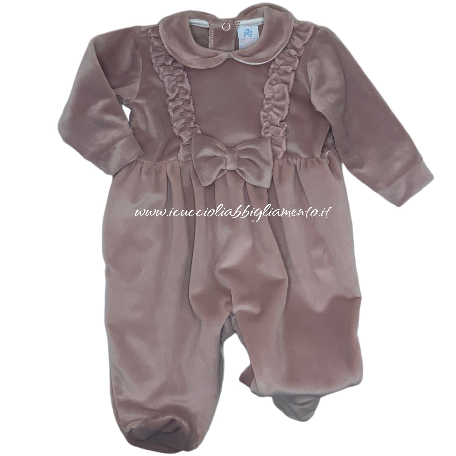 Tutina per neonata, pantaloni, fascia per capelli, top a maniche lunghe