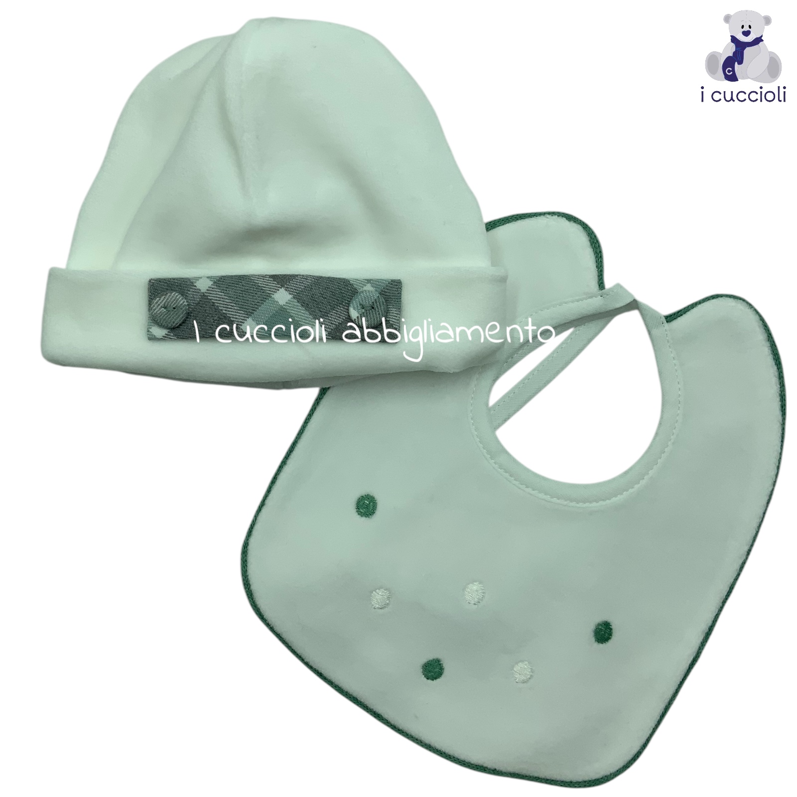 Set cappello e bavaglino art.403