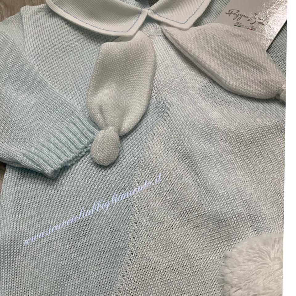 BABY born Bunny Tutina 834473 - Tutina con stampa a coniglietto con cappello abbinato per bambole da 43 cm - Bambola non inclusa - Adatto per bambini da 3+ anni